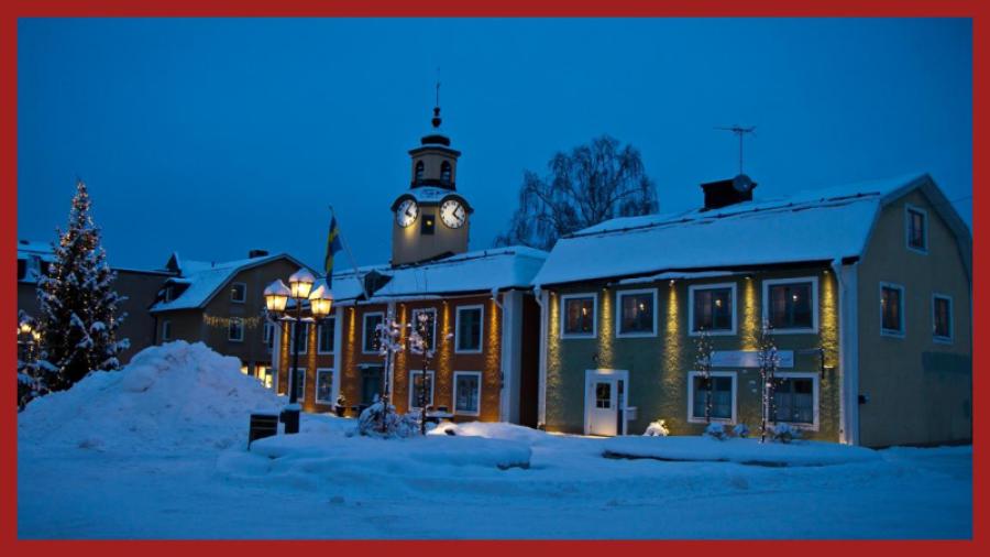 Rådhuset i Östhammar vintertid
